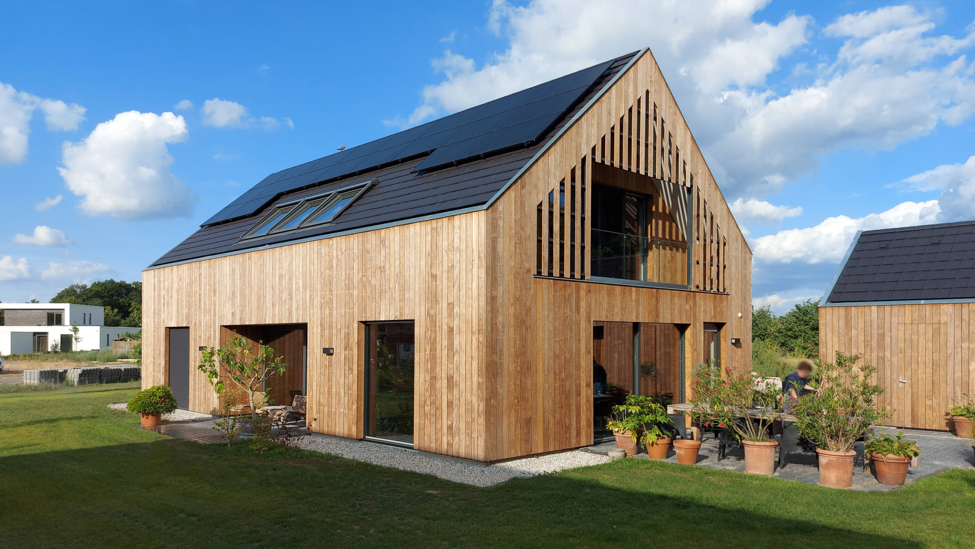 Modern Woonhuis Loggia Hout Strak Klassiek Minimalistisch©Tijmen Bos Architecten