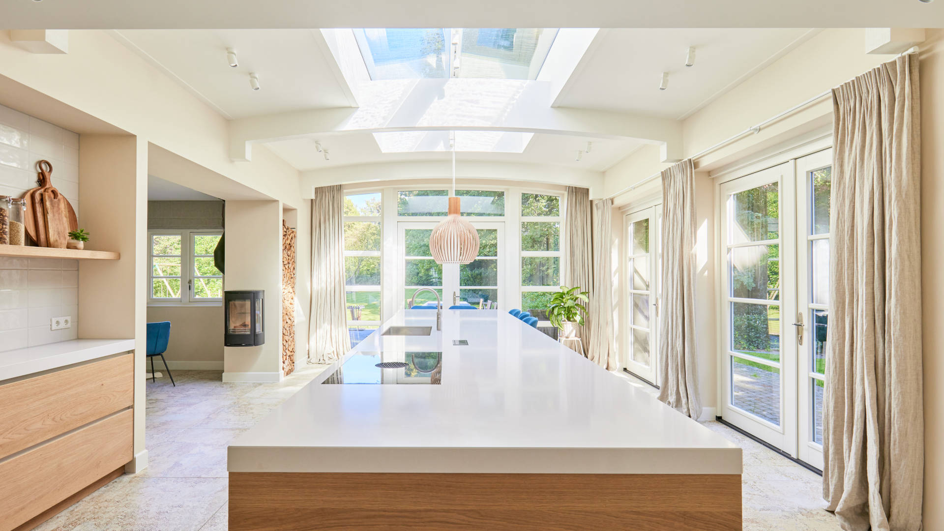 Aanbouw Woonkeuken Kookeiland Lichtstraat ©Tijmen Bos Architecten