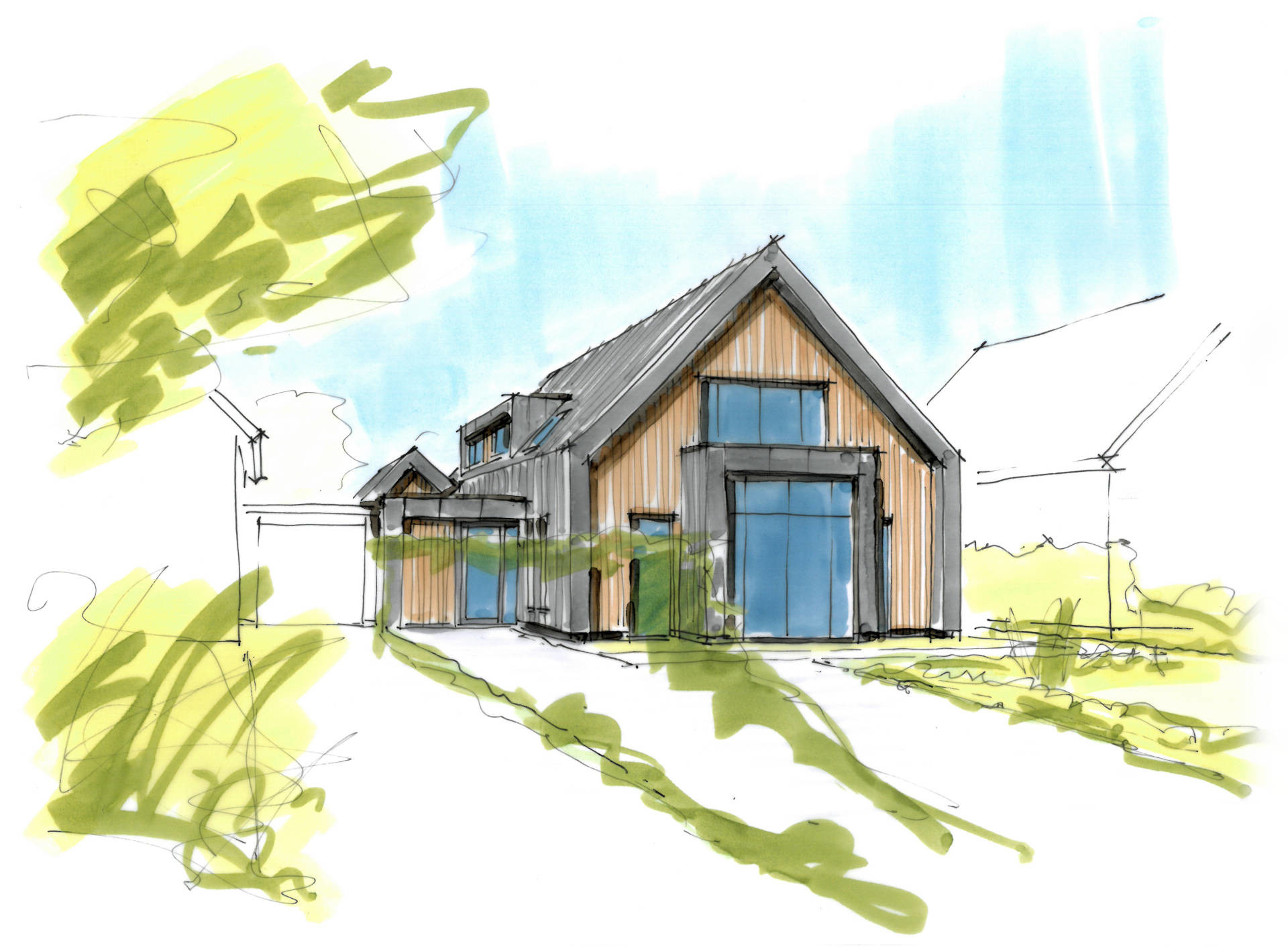 Modern en duurzaam woongenot-verbouwing-woning-duurzaam-gevel-zink-hout-licht ©Tijmen Bos Architecten