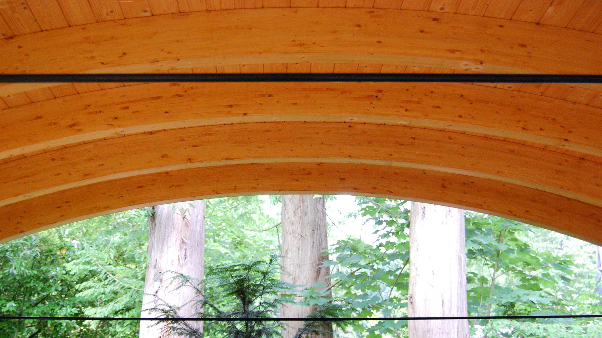 Gebogen Liggers Rond Dak Gelamineerd Hout Zwart Staal Architectuur Ontwerp Deventer ©Tijmen Bos Architecten