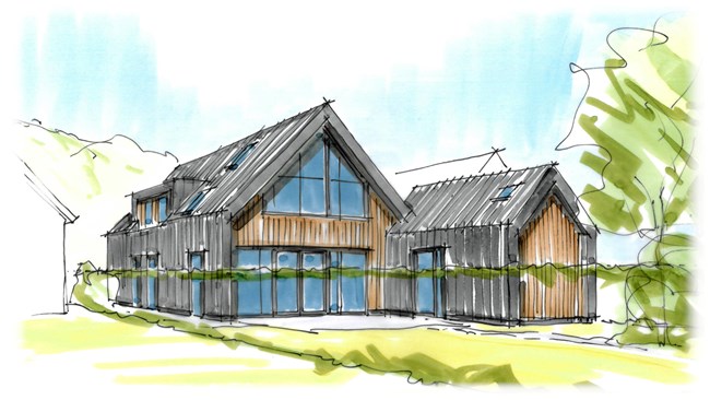 Modern en duurzaam woongenot-woning-verbouwing-duurzaam-gevel-zink-hout-licht ©Tijmen Bos Architecten