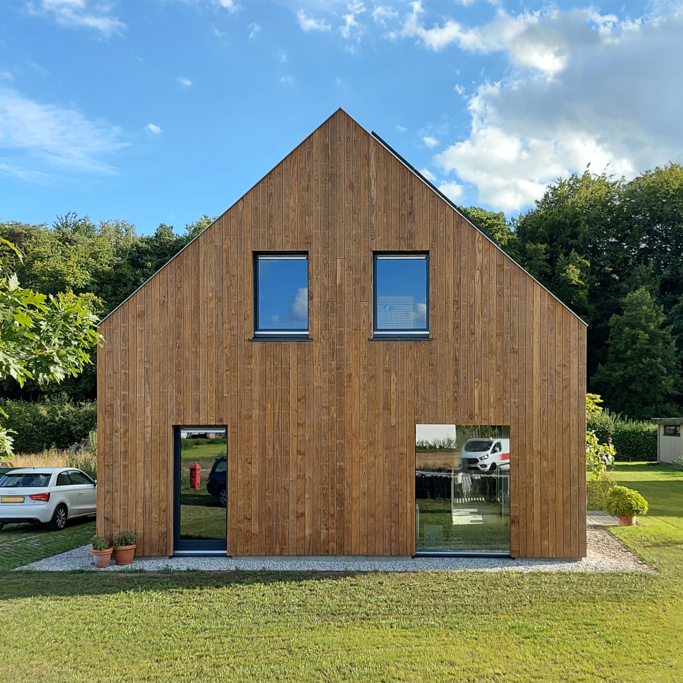 Modern Woonhuis Oer Vorm Hout Strak Klassiek Minimalistisch©Tijmen Bos Architecten